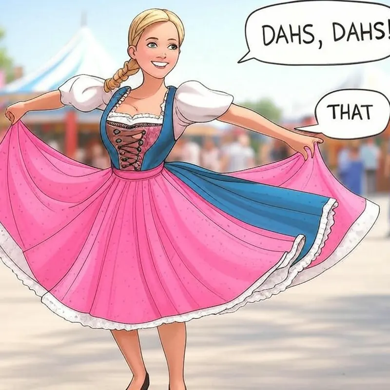 Funny picture to remember the German word dass, meaning that