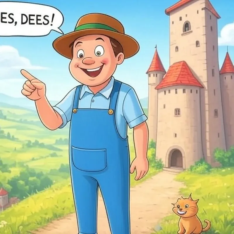 Funny picture to remember the German word dies, meaning this