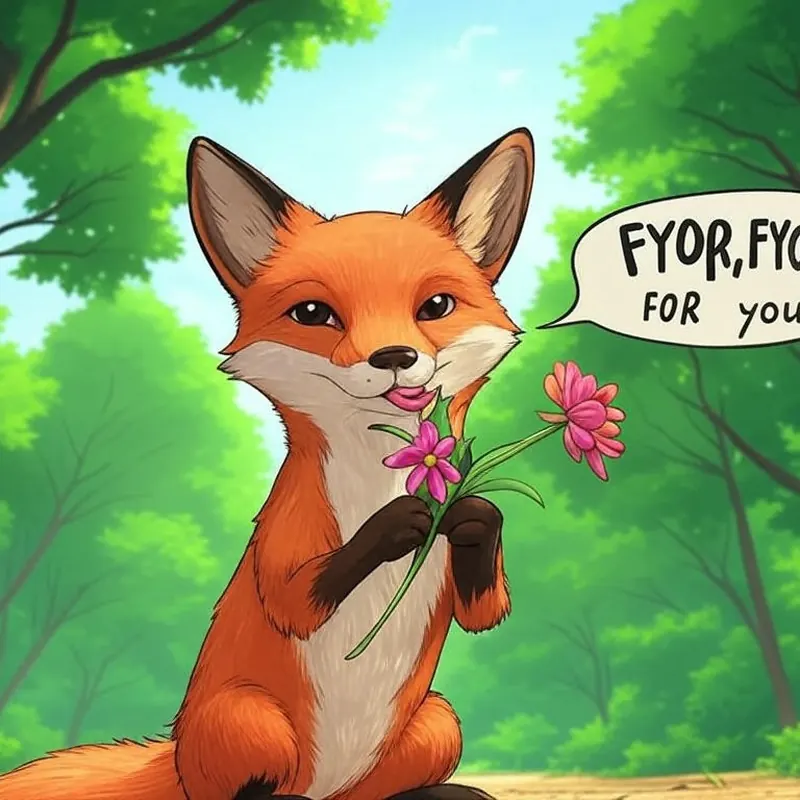 Funny picture to remember the German word für, meaning for