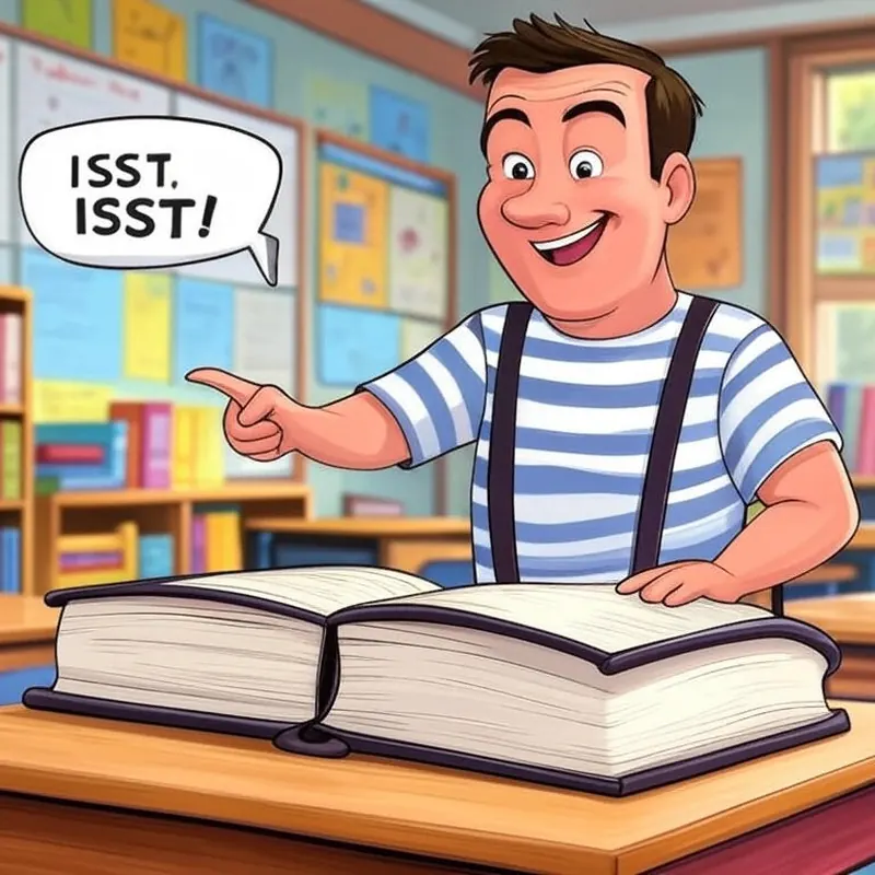 Funny picture to remember the German word ist, meaning is