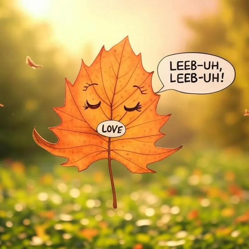 Funny picture to remember the German word die Liebe, meaning love
