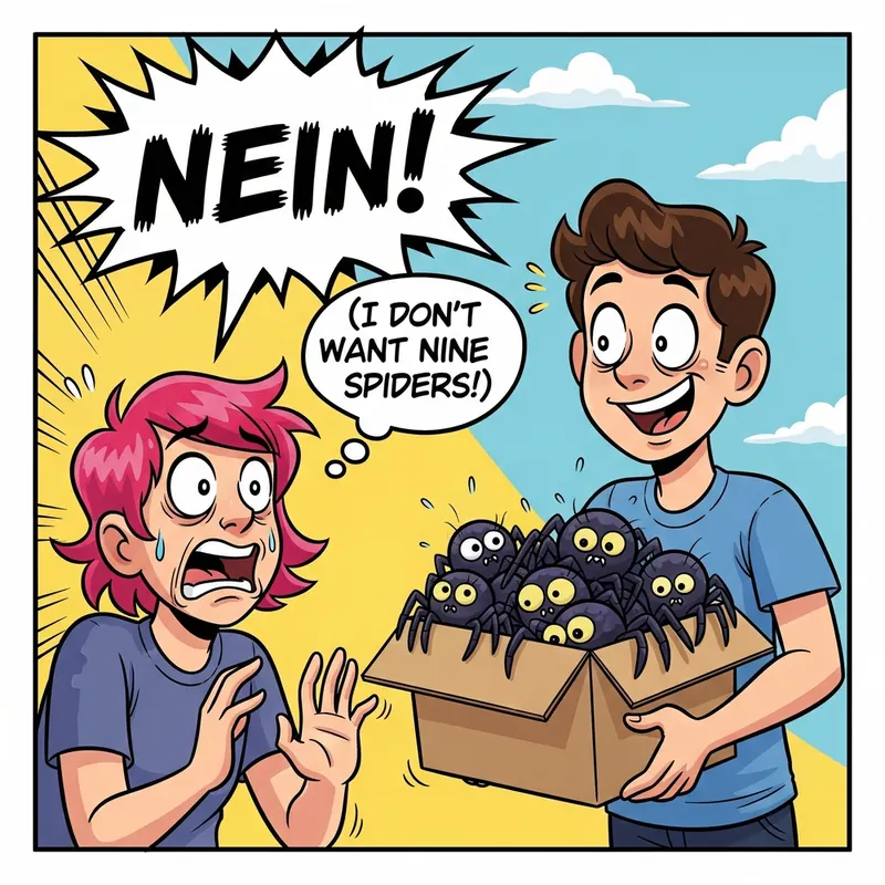The funny picture for nein