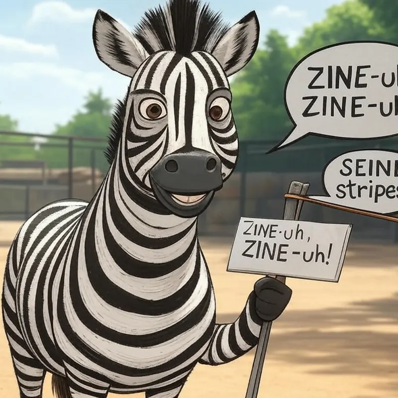 Funny picture to remember the German word seine, meaning his