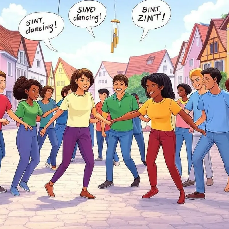 Funny picture to remember the German word sind, meaning are