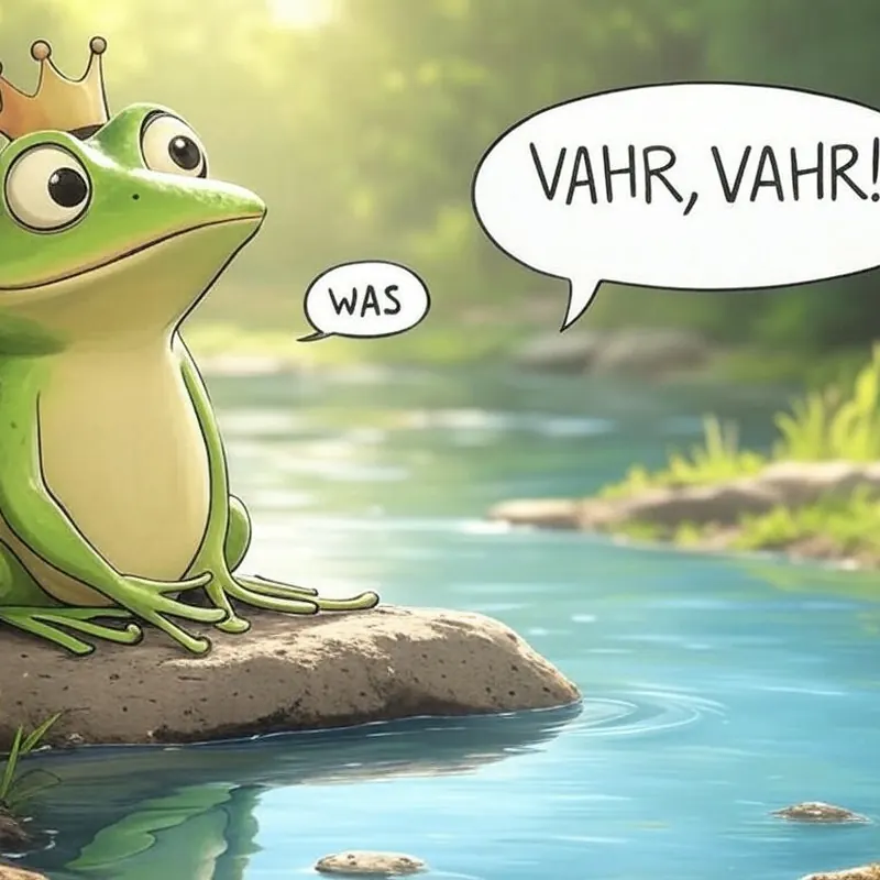 Funny picture to remember the German word war, meaning was